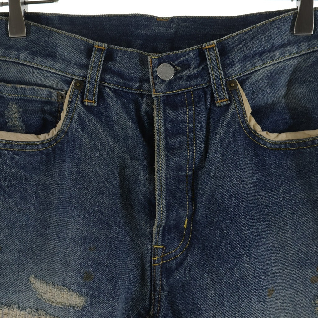 UNDERCOVER(アンダーカバー) 26SS BUT BEAUTIFUL DAMEGED DENIM PANTS バットビューティフル ダメージ加工 デニムパンツ インディゴ UC1F4503-1