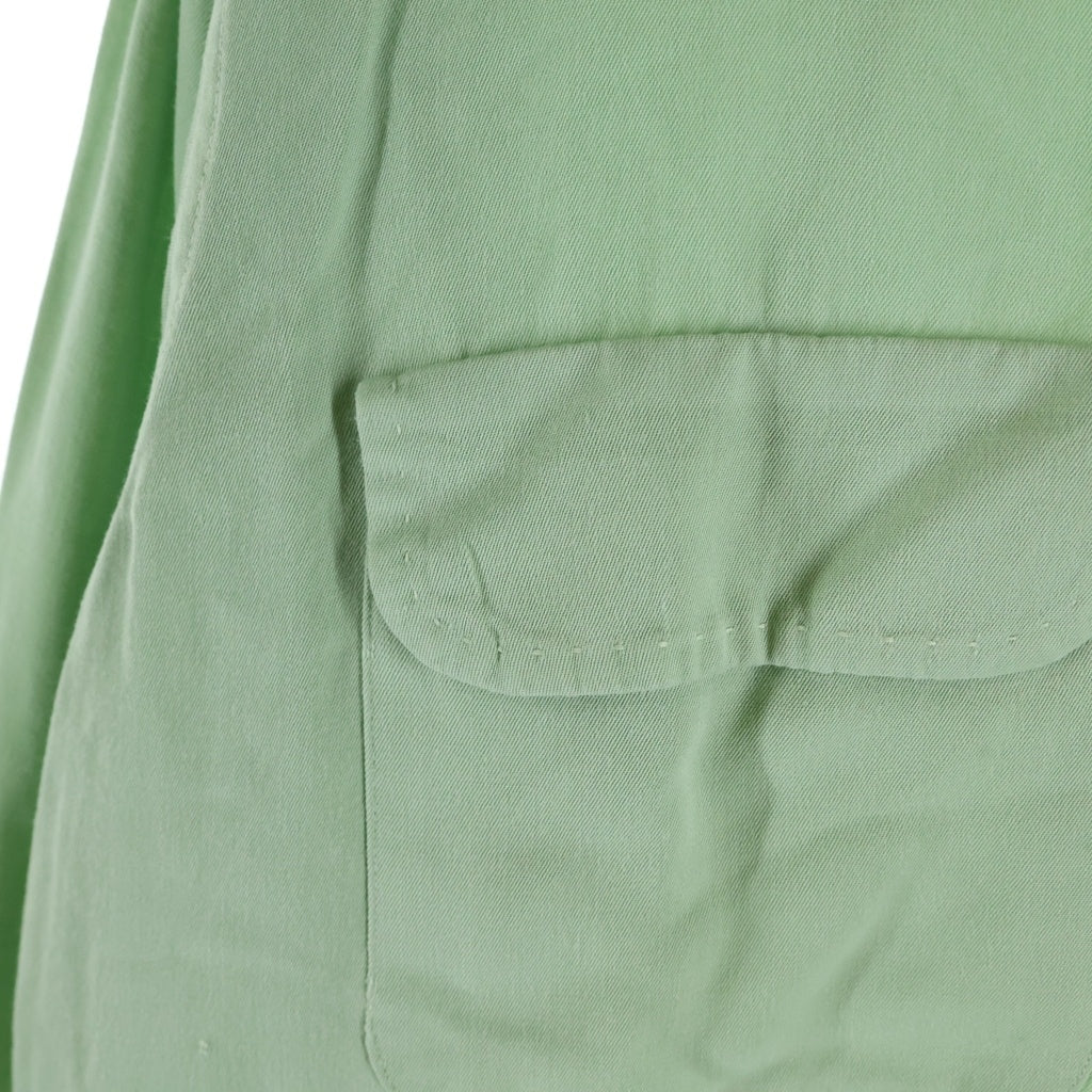 VINTAGE(ヴィンテージ) 50S VINTAGE SEA ISLAND ヴィンテージ シーアイランド レーヨンギャバジン オープンカラー長袖シャツ ライトグリーン