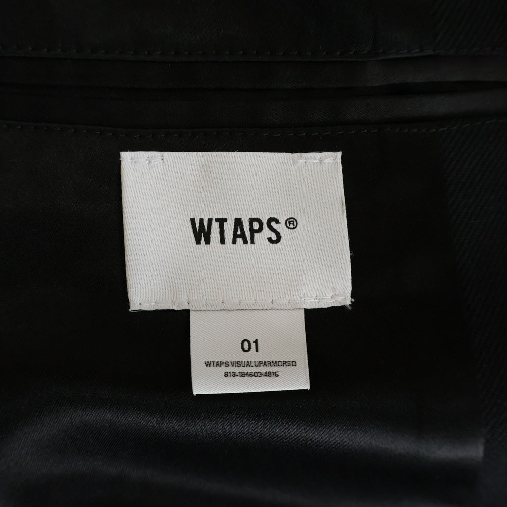 WTAPS(ダブルタップス) 26SS ACADEMY/JACKET/WOPL. SERGE アカデミー サージ シングルテーラードジャケット ブラック 261TQDT-JKM02
