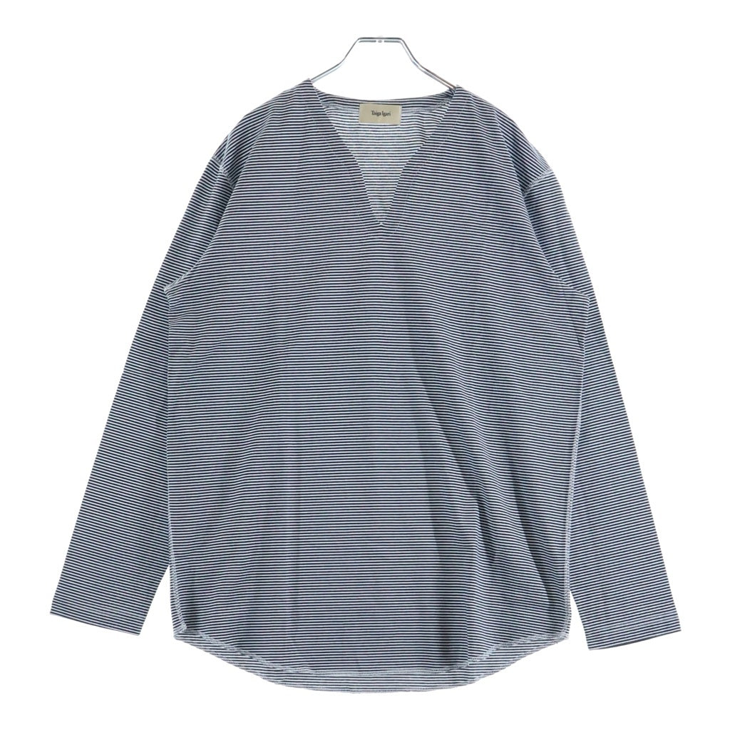 NO BRAND(ノーブランド) TAIGA IGARI タイガイガリ 25SS Border L/S T-shirt ボーダー 長袖Tシャツ カットソー ネイビー TI058022