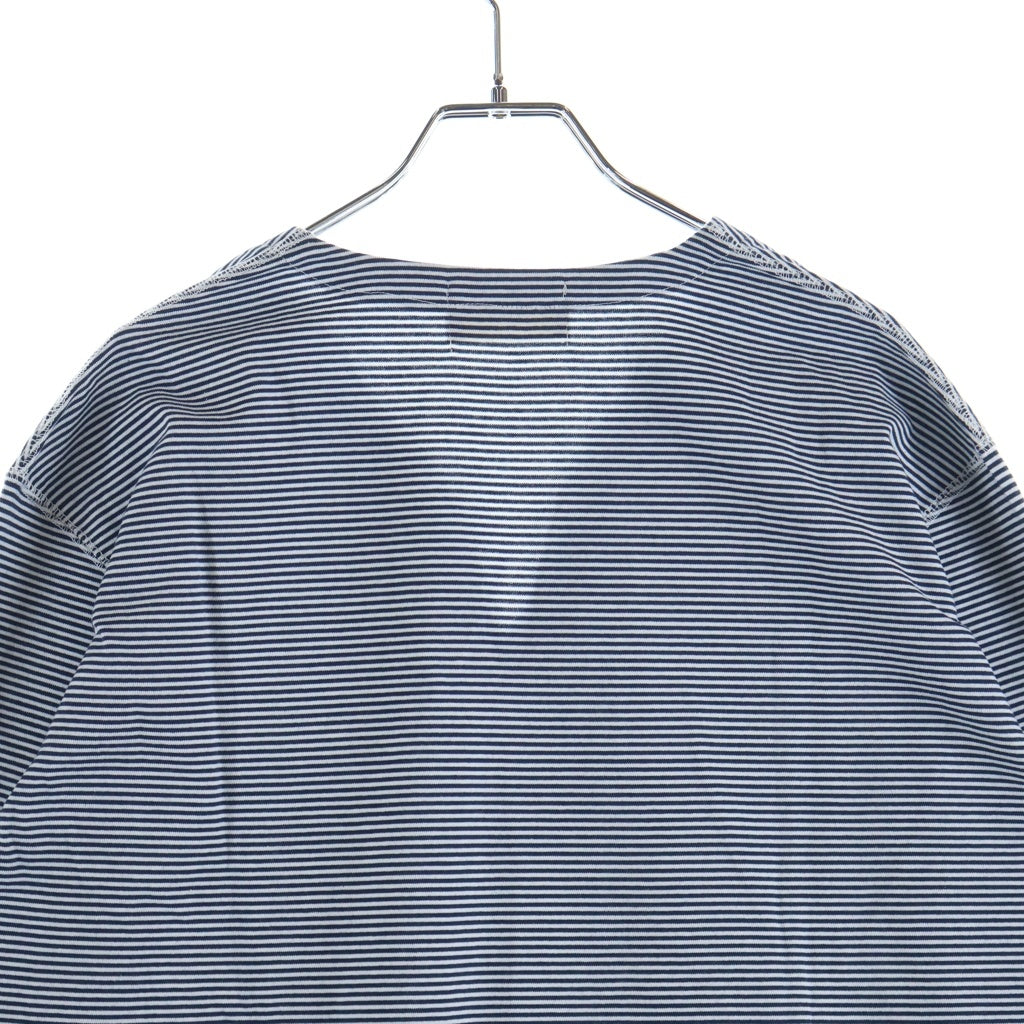 NO BRAND(ノーブランド) TAIGA IGARI タイガイガリ 25SS Border L/S T-shirt ボーダー 長袖Tシャツ カットソー ネイビー TI058022