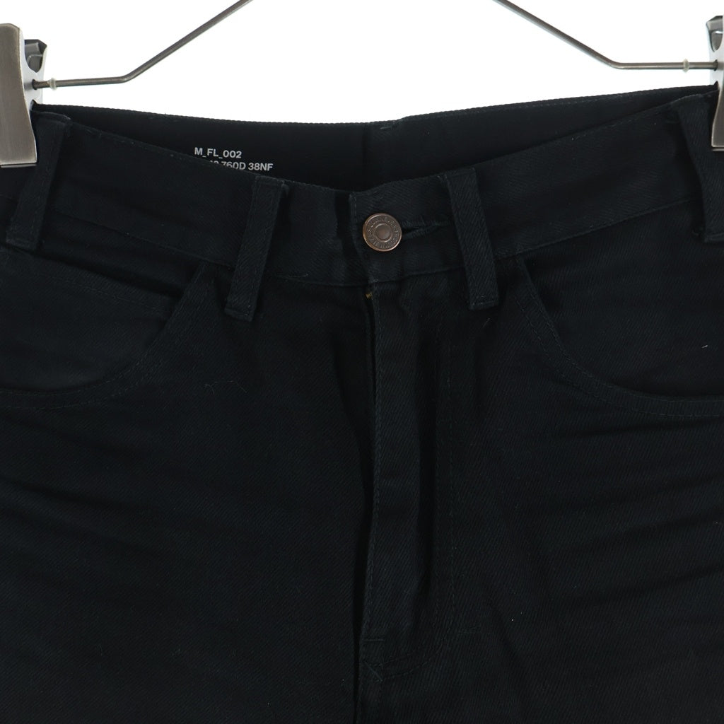 CELINE(セリーヌ) 20SS DYLAN JEANS ディランジーンズ ブロークンツイルコットン 5ポケット ジップフライ フレアデニム ブラック レディース 2N342760D