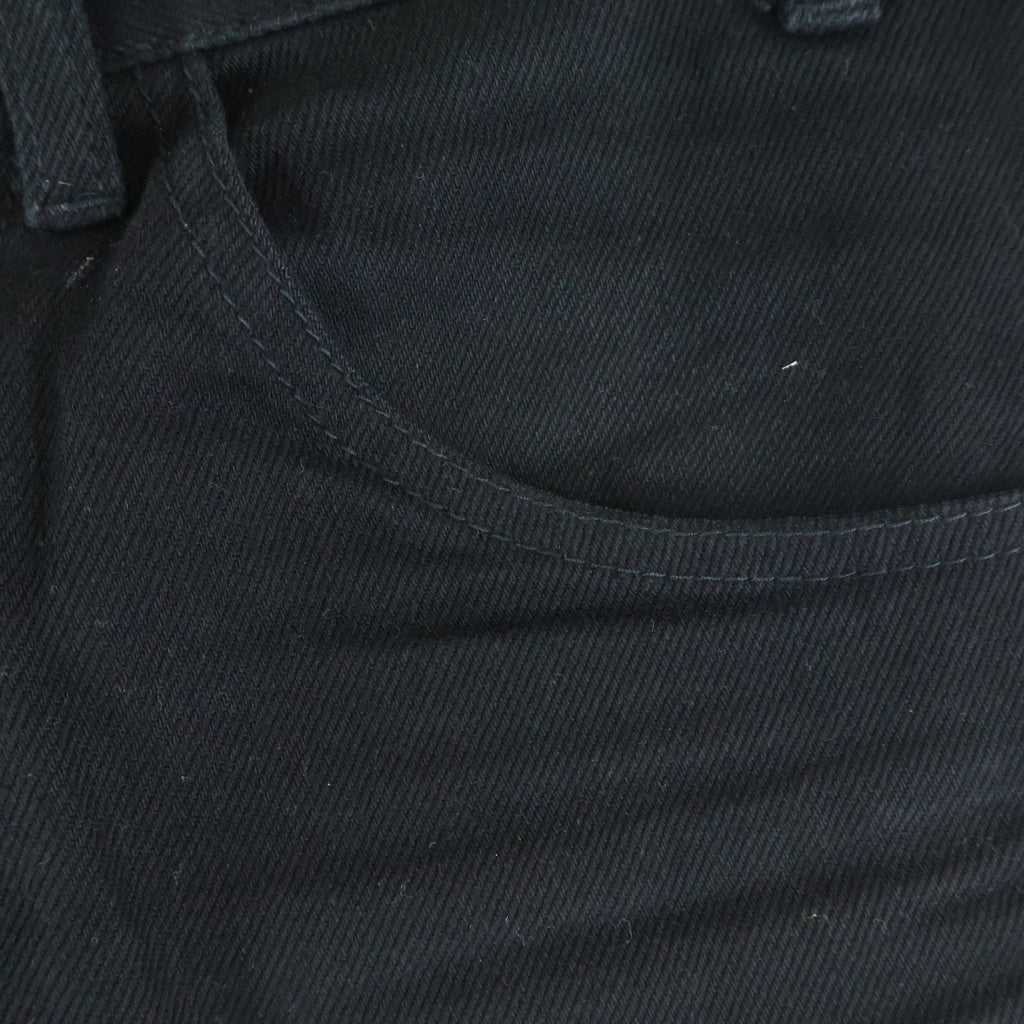 CELINE(セリーヌ) 20SS DYLAN JEANS ディランジーンズ ブロークンツイルコットン 5ポケット ジップフライ フレアデニム ブラック レディース 2N342760D
