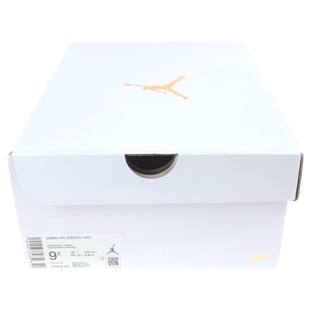 NIKE(ナイキ) WMNS AIR JORDAN 1 MID TO MY FIRST COACH ウィメンズ エアジョーダン1 トゥマイファーストコーチ ミッドカットスニーカー US9.5/26.5cm DJ6908-100
