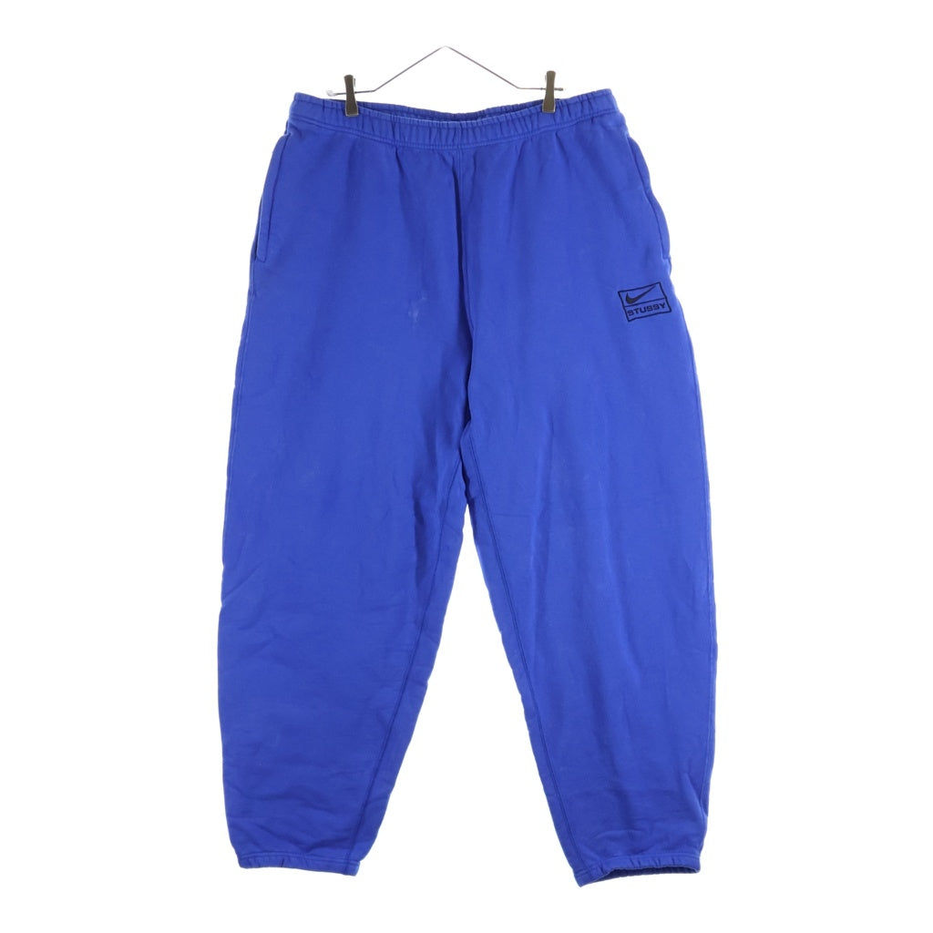 NIKE(ナイキ) ×STUSSY ACID WASH PANTS アシッドウォッシュ 裏起毛 スウェットパンツ ブルー DR4025-480