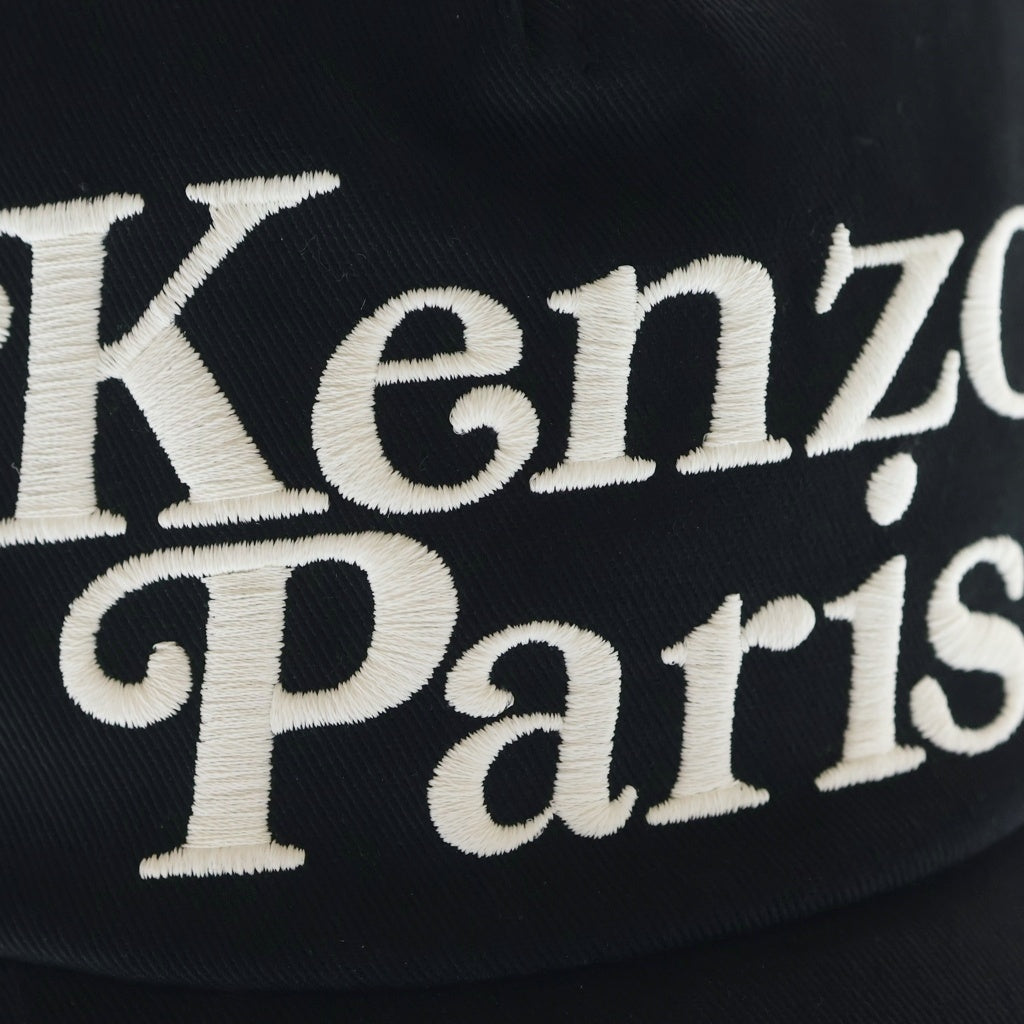 KENZO(ケンゾー) ×VERDY ヴェルディ ロゴエンブロイダリー コットン ベースボールキャップ ブラック FE58AC511F42