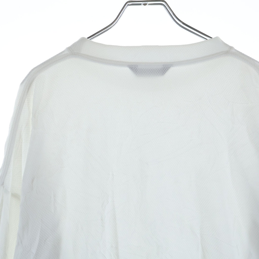 BALENCIAGA(バレンシアガ) ポリエステル ロゴエンブロイダリー スポーツ クルーネック長袖Tシャツ カットソー ホワイト 657093 TKV24