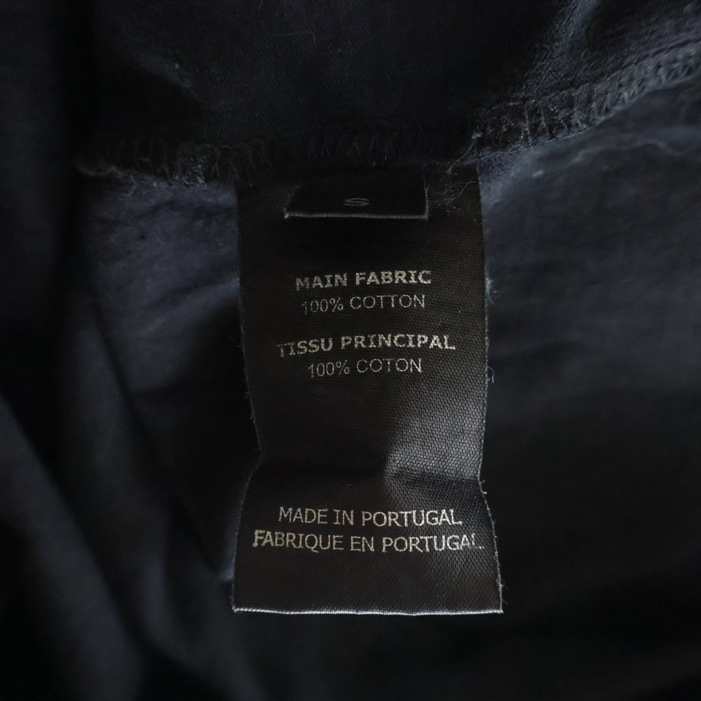 VETEMENTS(ヴェトモン) 20SS フロントロゴプリント バーコードパッチワーク クルーネック半袖Tシャツ カットソー ブラック SS20TR304