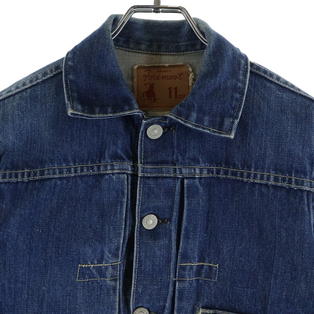 Foremost Vintage(フォアモースト ヴィンテージ) 50S VINTAGE J.C PENNY 15-F21Y ヴィンテージ 1stタイプ デニムジャケット Gジャン インディゴ