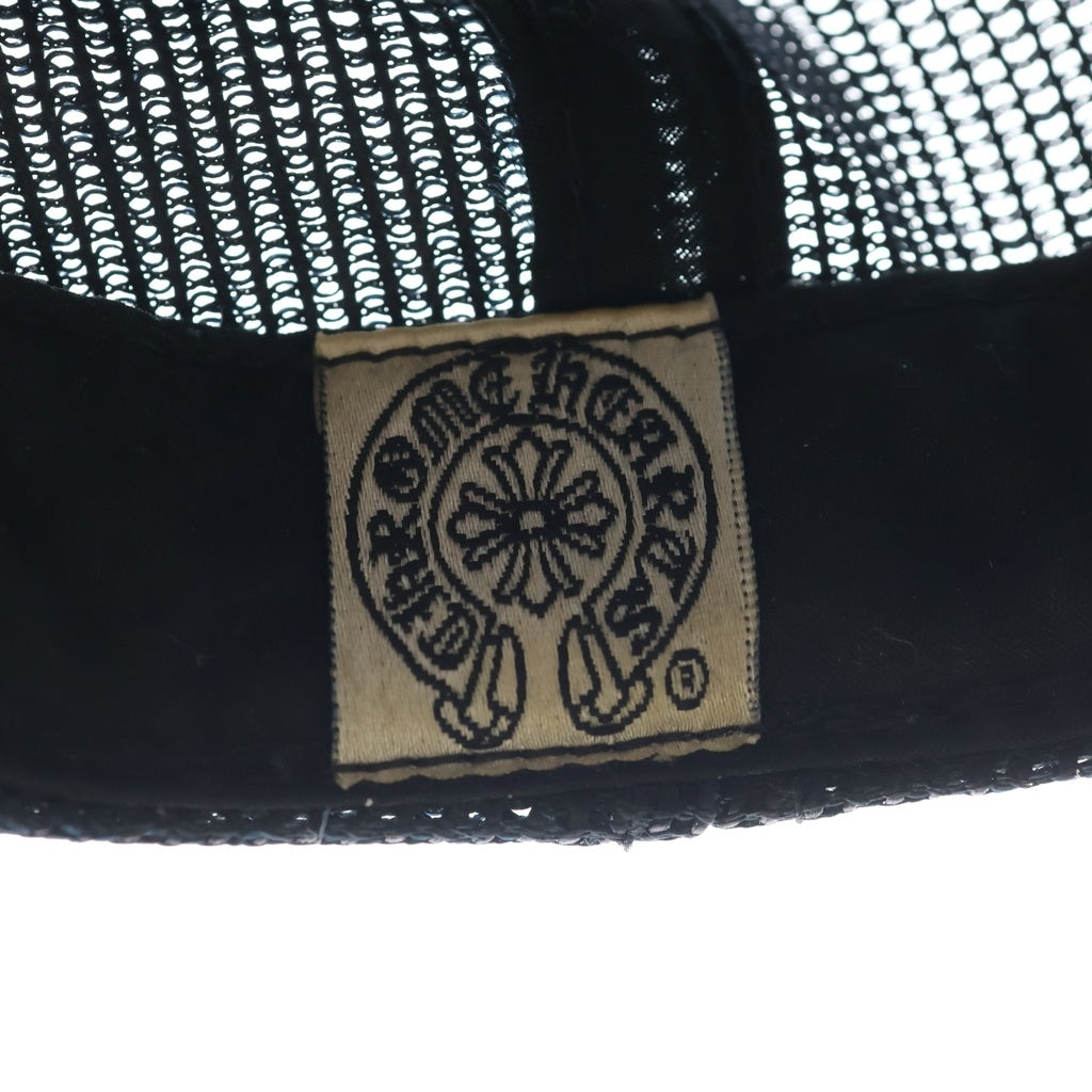 CHROME HEARTS(クロムハーツ) ×THE ROLLING STONES ザ ローリングストーンズ リップ&タン メッシュ トラッカーキャップ 帽子 ブラック