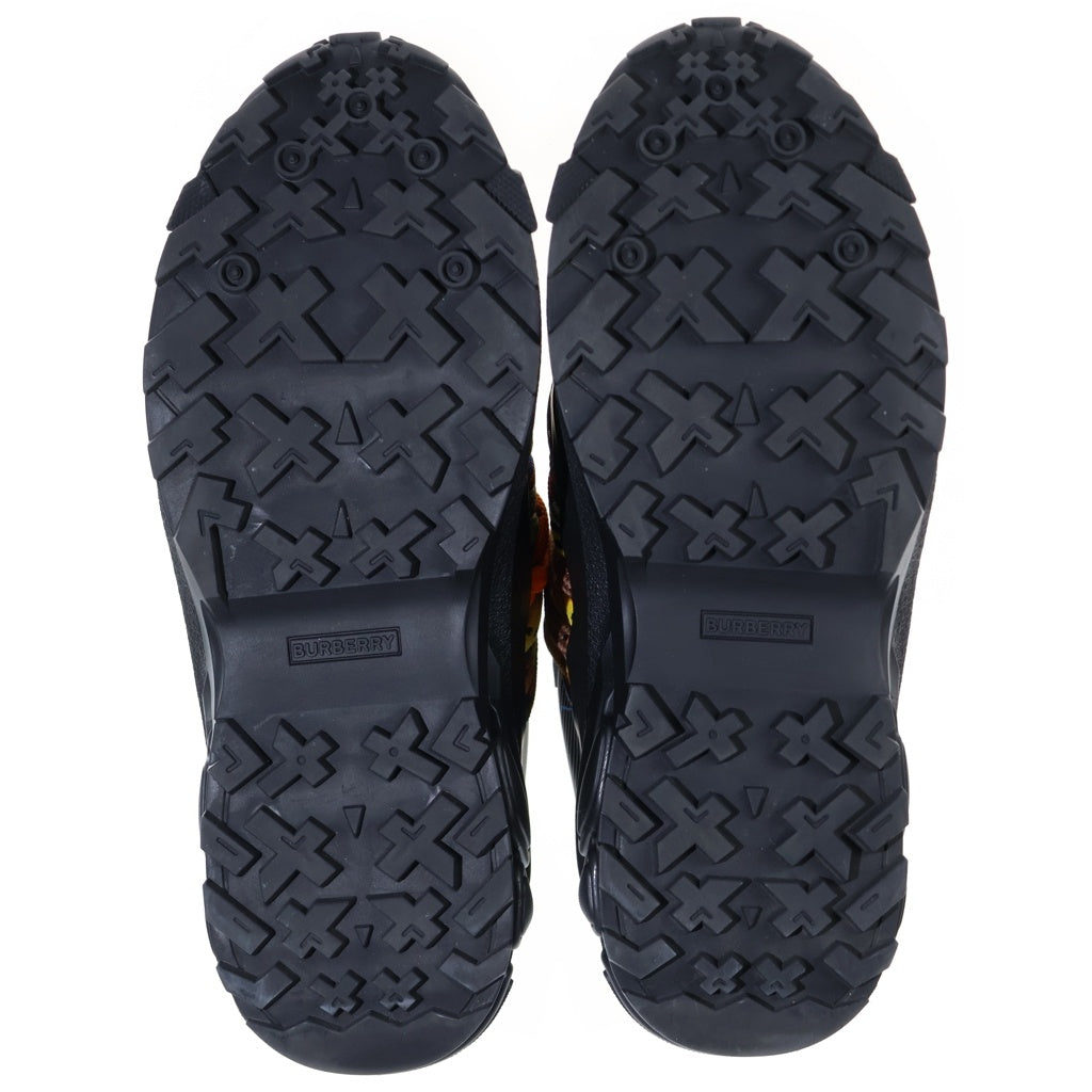 BURBERRY(バーバリー) ARTHUR BLACK LEATHER NYLON アーサーブラック レザーナイロン ローカットスニーカー ブラック/マルチ 80590321