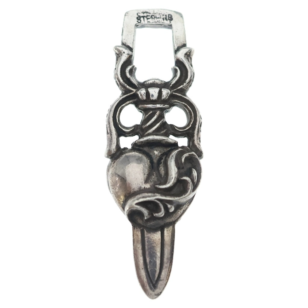 CHROME HEARTS(クロムハーツ) DAGGER HEART ダガーハート ペンダントトップ シルバー BCA243