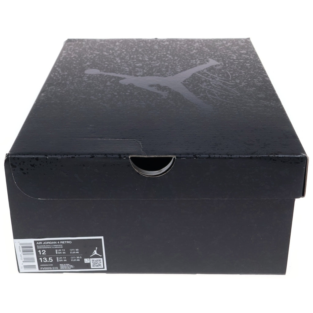 NIKE(ナイキ) AIR JORDAN 4 RETRO OG BLACK CAT エアジョーダン1 レトロ ブラックキャット ミッドカットスニーカー ブラック US12/30cm FV5029-010