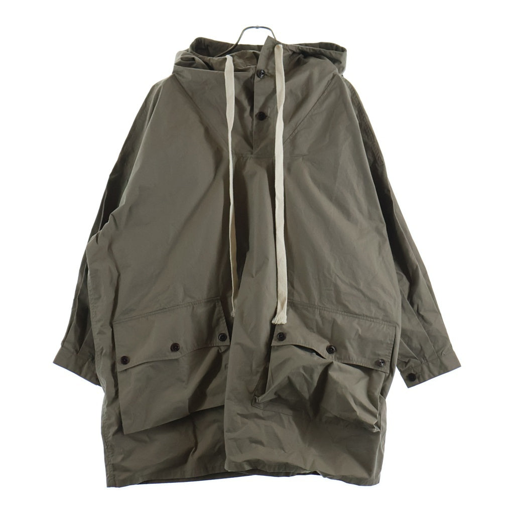 NO BRAND(ノーブランド) SOUMO ソウモ ANORAK OVER JACKET アノラック フーデッド オーバージャケット ブラウン 14-SJ-004