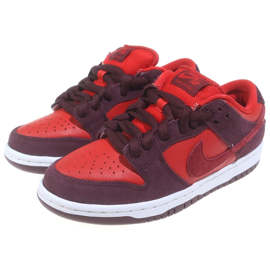 NIKE SB(ナイキエスビー) DUNK LOW CHERRY ダンク チェリー ローカットスニーカー レディース レッド/ブラウン US5/23.5cm DM0807-600