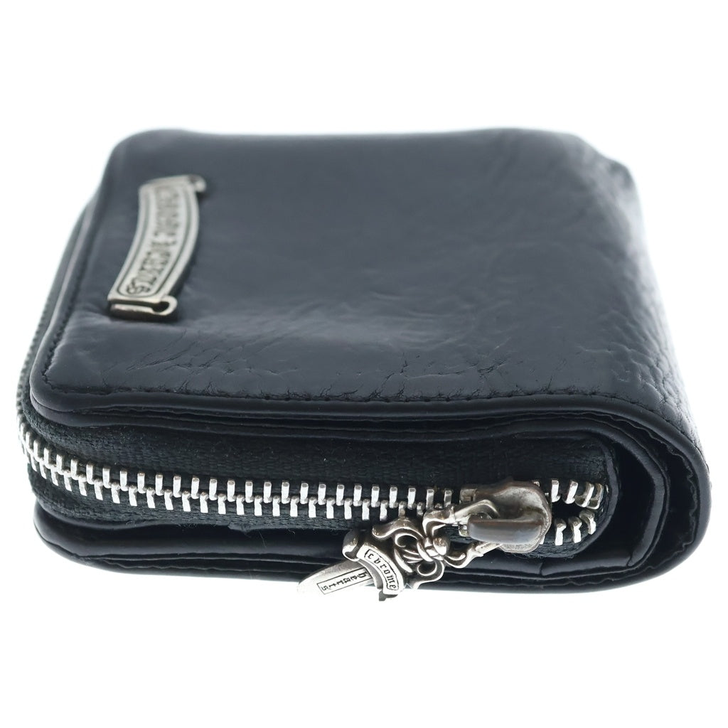 CHROME HEARTS(クロムハーツ) SQ ZIP BILL スクエアジップビル レザーウォレット 財布 ブラック