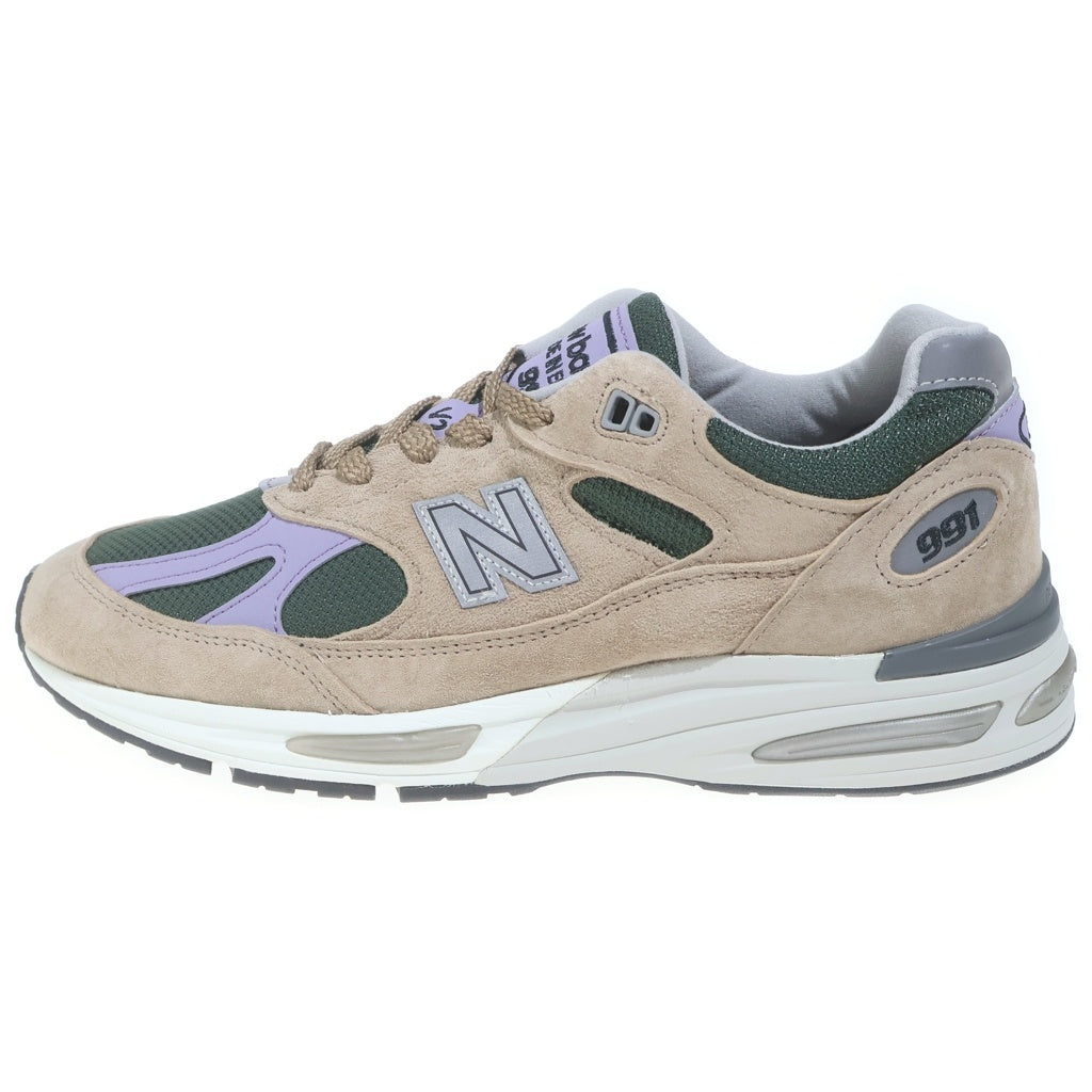New Balance(ニューバランス) U991DL2 UK製 スエード メッシュ ローカットスニーカー ブラウン/グリーン US9.5/27.5cm