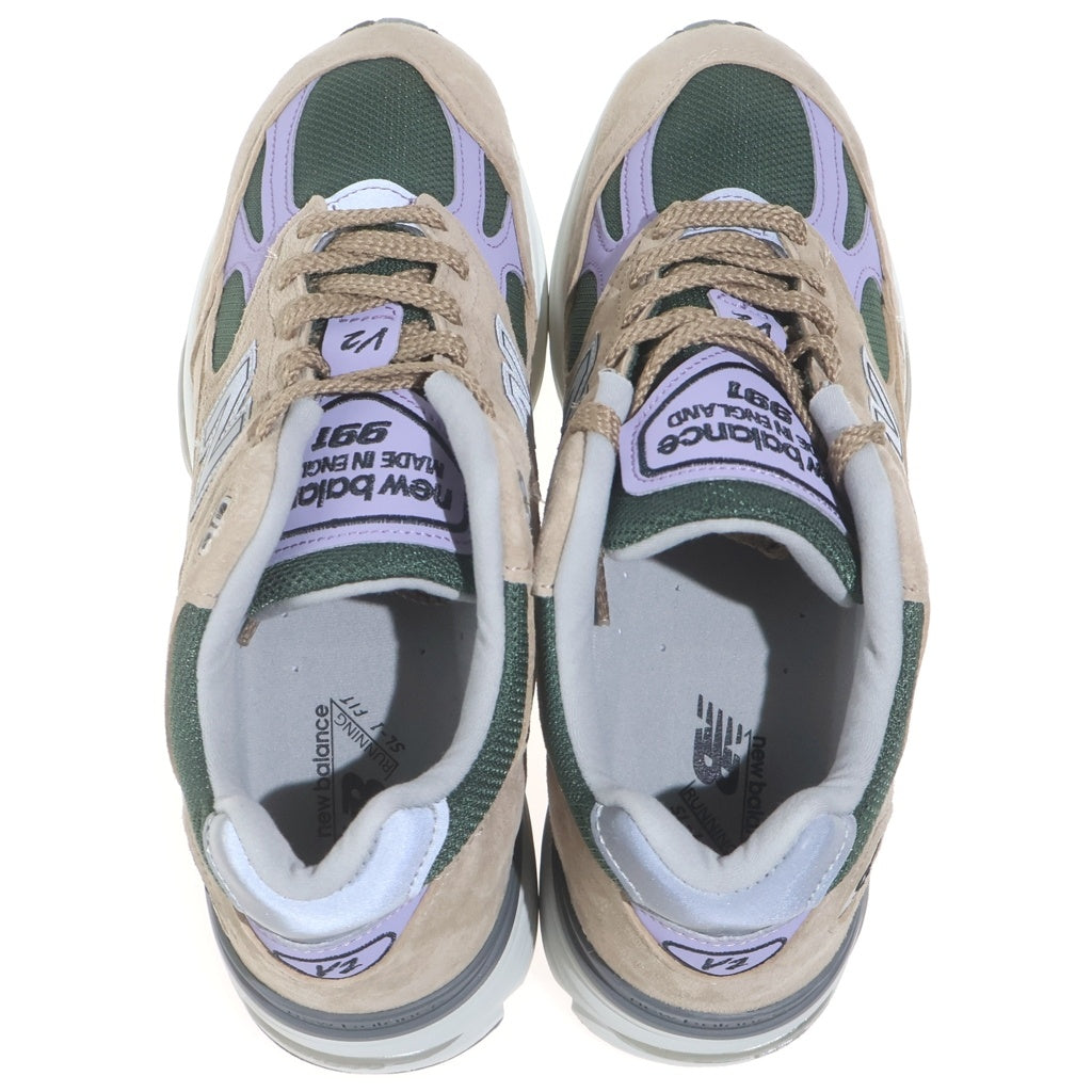 New Balance(ニューバランス) U991DL2 UK製 スエード メッシュ ローカットスニーカー ブラウン/グリーン US9.5/27.5cm