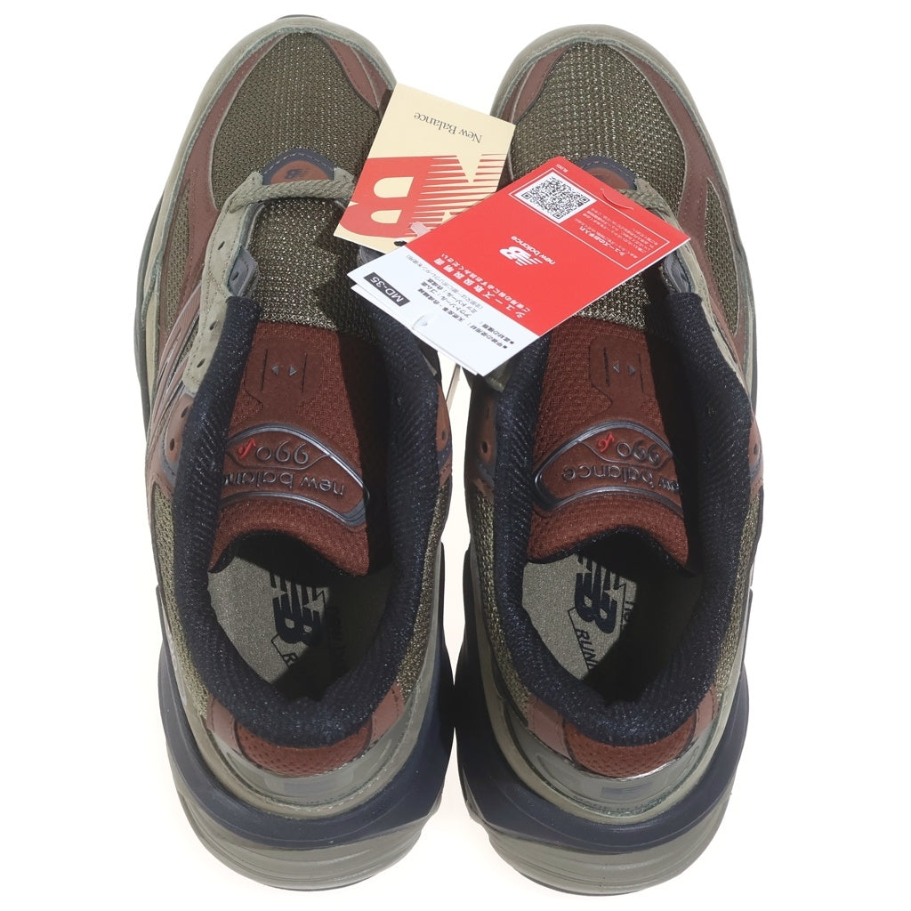 New Balance(ニューバランス) U990CA6 USA製 スエード メッシュ ローカットスニーカー グリーン/ブラウン US9.5/27.5cm