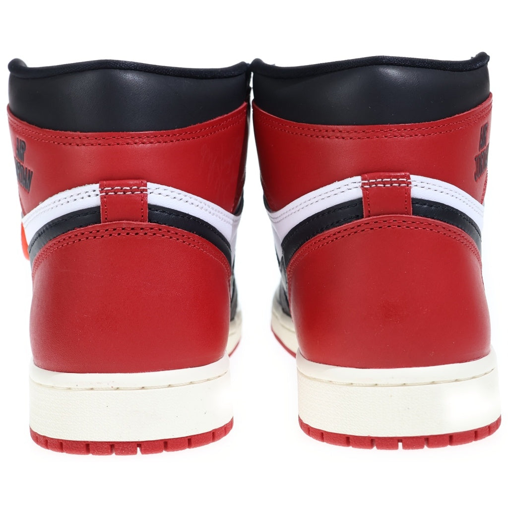 NIKE(ナイキ) AIR JORDAN 1 RETRO HIGH OG BLACK TOE REIMAGINED エアジョーダン1 ブラックトゥリイマジンド つま黒 ハイカットスニーカー US9.5/27.5cm DZ5485-106