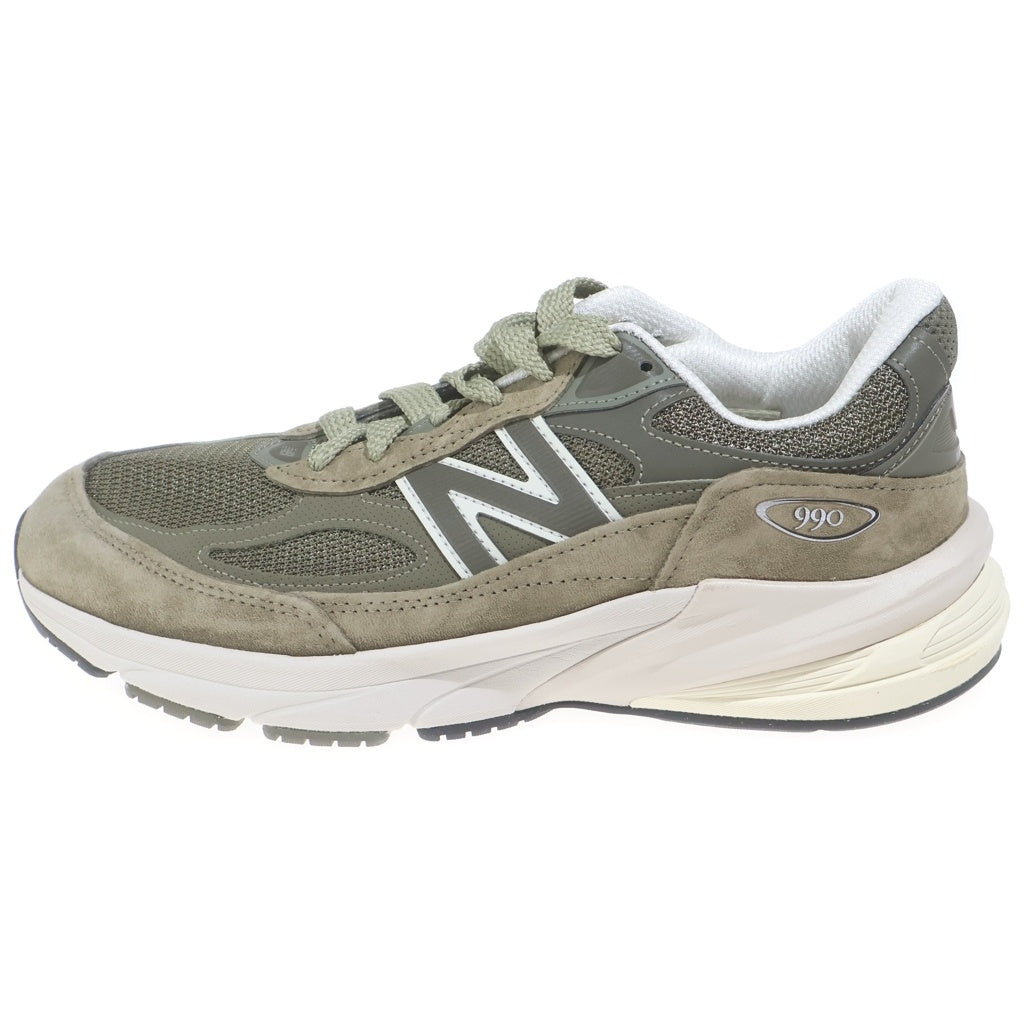 New Balance(ニューバランス) U990TB6 USA製 スエード メッシュ ローカットスニーカー カーキ US9/27cm