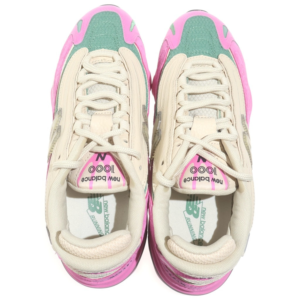 New Balance(ニューバランス) M1000MC スエード メッシュ ローカットスニーカー ピンク/ベージュ US9/27cm