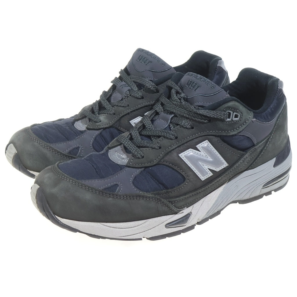 New Balance(ニューバランス) ×BEAMS PLUS M991DGG ビームスプラス スウェードレザーローカットスニーカー ブラック/カーキ US9.5/27.5cm