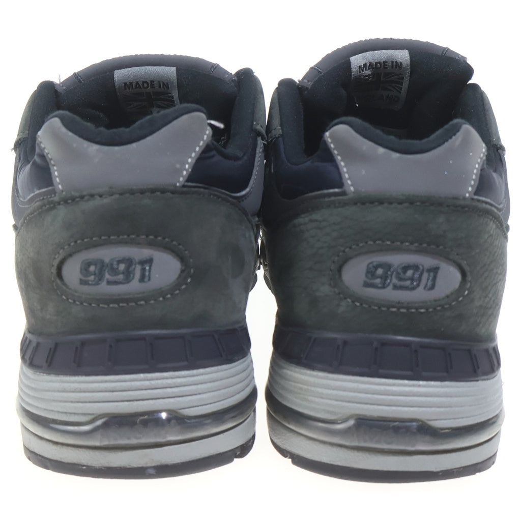 New Balance(ニューバランス) ×BEAMS PLUS M991DGG ビームスプラス スウェードレザーローカットスニーカー ブラック/カーキ US9.5/27.5cm