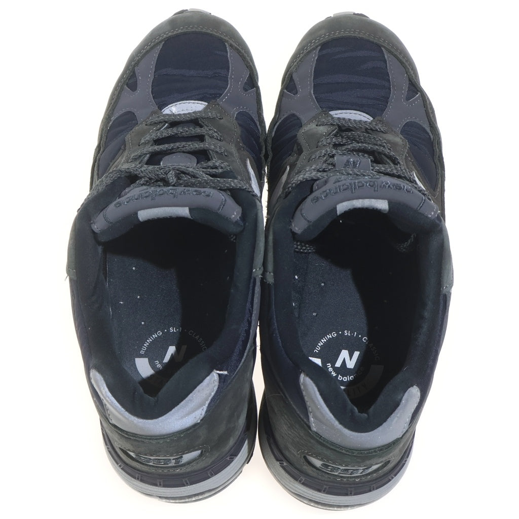 New Balance(ニューバランス) ×BEAMS PLUS M991DGG ビームスプラス スウェードレザーローカットスニーカー ブラック/カーキ US9.5/27.5cm
