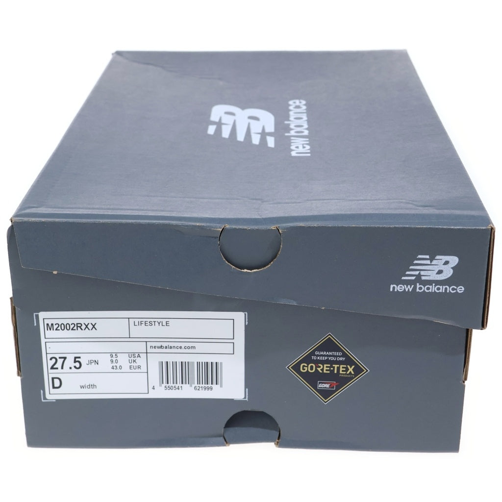 New Balance(ニューバランス) M2002RXX GORE-TEX ゴアテックス スエード メッシュ ローカットスニーカー ブラック US9.5/27.5cm