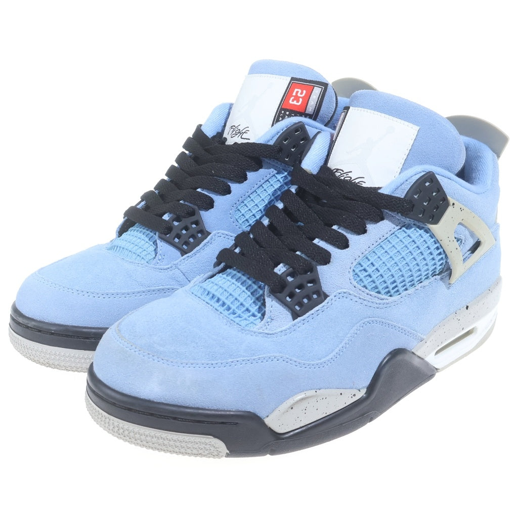 NIKE(ナイキ) AIR JORDAN 4 RETRO UNIVERSITY BLUE エアジョーダン4 レトロ ミッドカットスニーカー ブルー US9/27cm CT8527-400