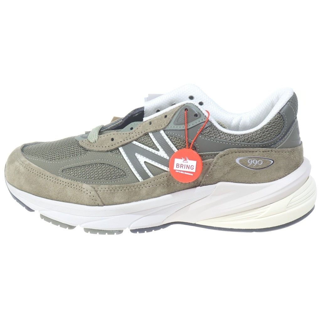 New Balance(ニューバランス) U990TB6 USA製 スエード メッシュ ローカットスニーカー カーキ US9.5/27.5cm