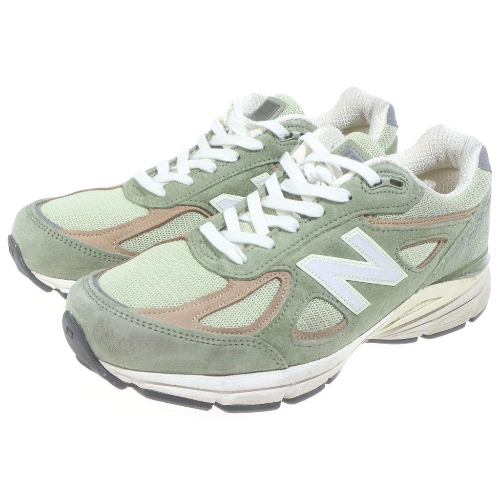 New Balance(ニューバランス) U990GT4 USA製 スエード メッシュ ローカットスニーカー グリーン US9.5/27.5cm