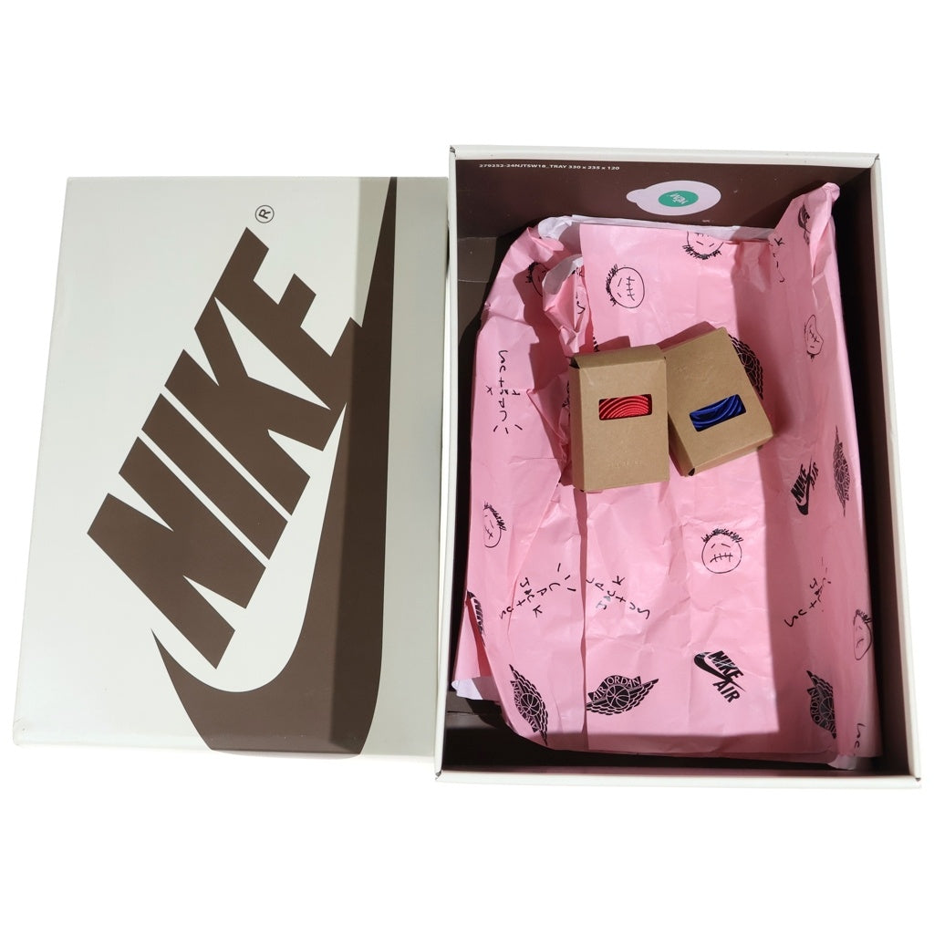 NIKE(ナイキ) ×TRAVIS SCOTT WMNS AIR JORDAN 1 RETRO OG Canary トラヴィススコット ウィメンズ エアジョーダン1 カナリー ローカットスニーカー US12.5/29.5cm DZ4137-700