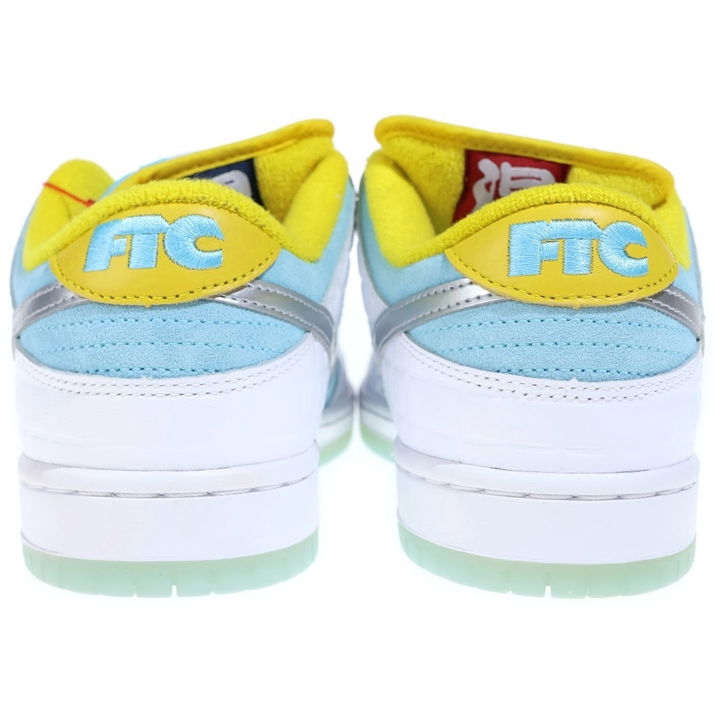 NIKE SB(ナイキエスビー) ×FTC DUNK LOW ダンク ローカットスニーカー ホワイト/ブルー US8.5/26.5cm DH7687-400
