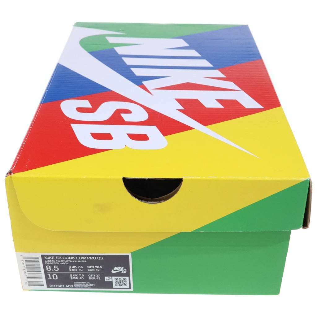NIKE SB(ナイキエスビー) ×FTC DUNK LOW ダンク ローカットスニーカー ホワイト/ブルー US8.5/26.5cm DH7687-400