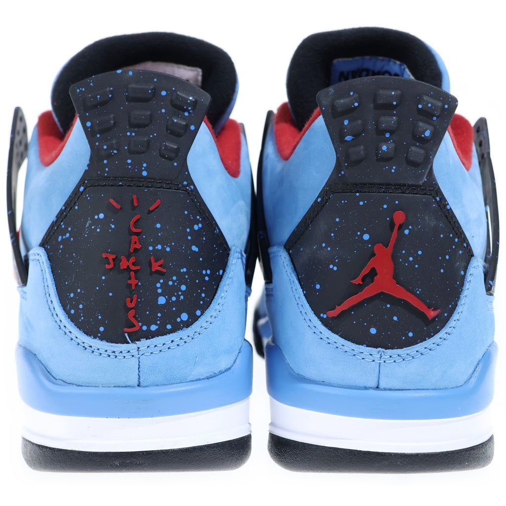 NIKE(ナイキ) ×TRAVIS SCOTT AIR JORDAN 4 RETRO CACTUS JACK トラヴィススコット エアジョーダン4 レトロ ハイカットスニーカー カクタスジャック US8.5/26.5cm 308497-406