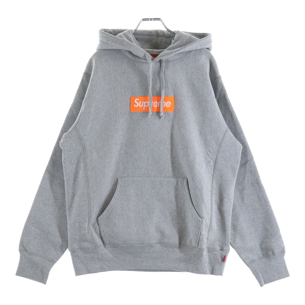 SUPREME(シュプリーム) 17AW Box Logo Hooded Sweatshirt ボックスロゴ プルオーバーパーカー フーディー グレー/オレンジ