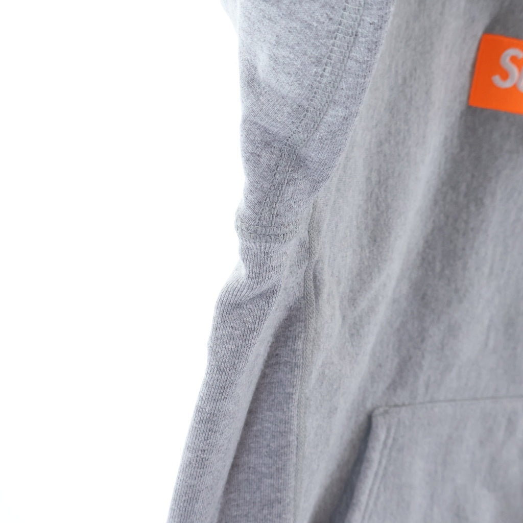 SUPREME(シュプリーム) 17AW Box Logo Hooded Sweatshirt ボックスロゴ プルオーバーパーカー フーディー グレー/オレンジ