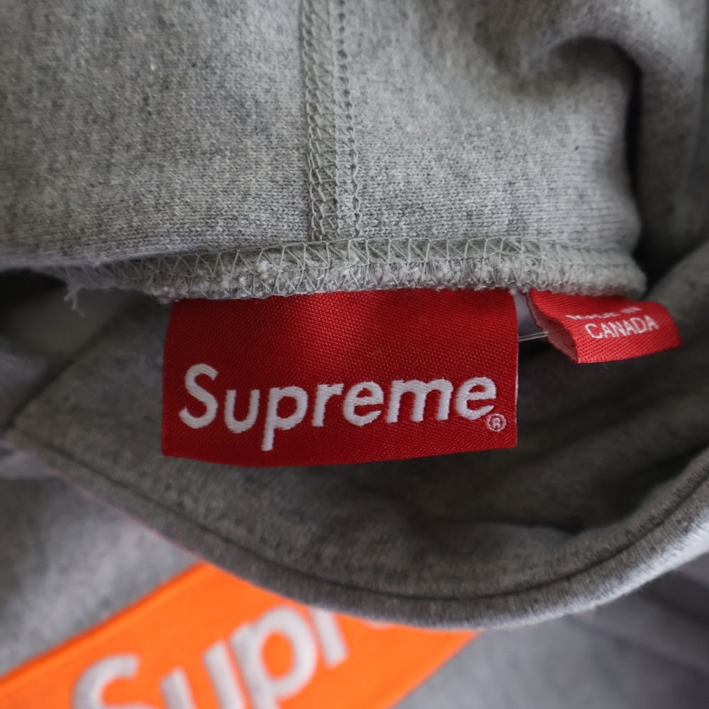 SUPREME(シュプリーム) 17AW Box Logo Hooded Sweatshirt ボックスロゴ プルオーバーパーカー フーディー グレー/オレンジ
