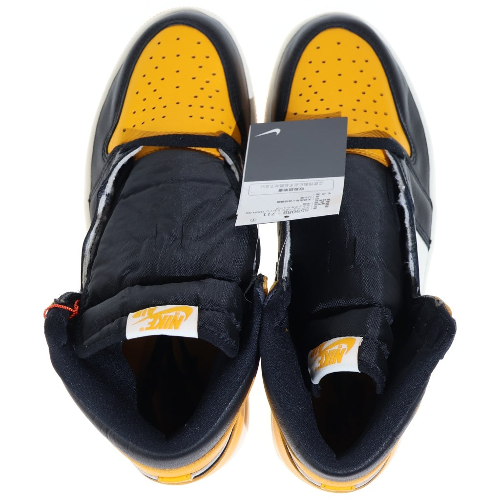 NIKE(ナイキ) AIR JORDAN 1 RETRO HIGH OG TAXI エアジョーダン 1 レトロ タクシー ハイカットスニーカー イエロー/ブラック US8.5/26.5cm 555088-711