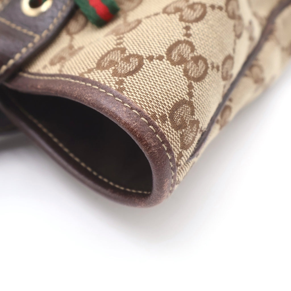 GUCCI(グッチ) PRINCY LINE GGキャンバス プリンシー シェリーライン レザー トートバッグ ベージュ 181779 レディース