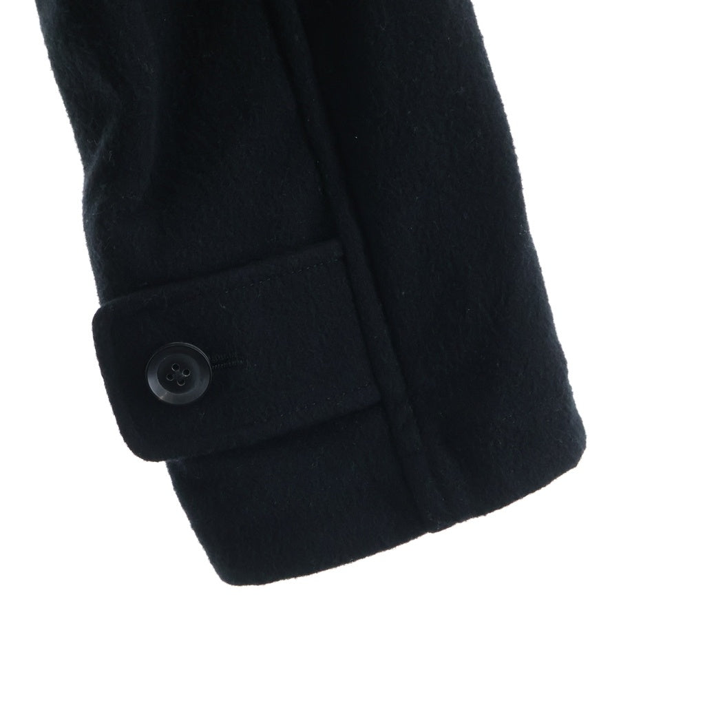Yohji Yamamoto POUR HOMME(ヨウジヤマモト プールオム) 19AW 4B ウール ダブルフーデッドコート ブラック HC-C12-108