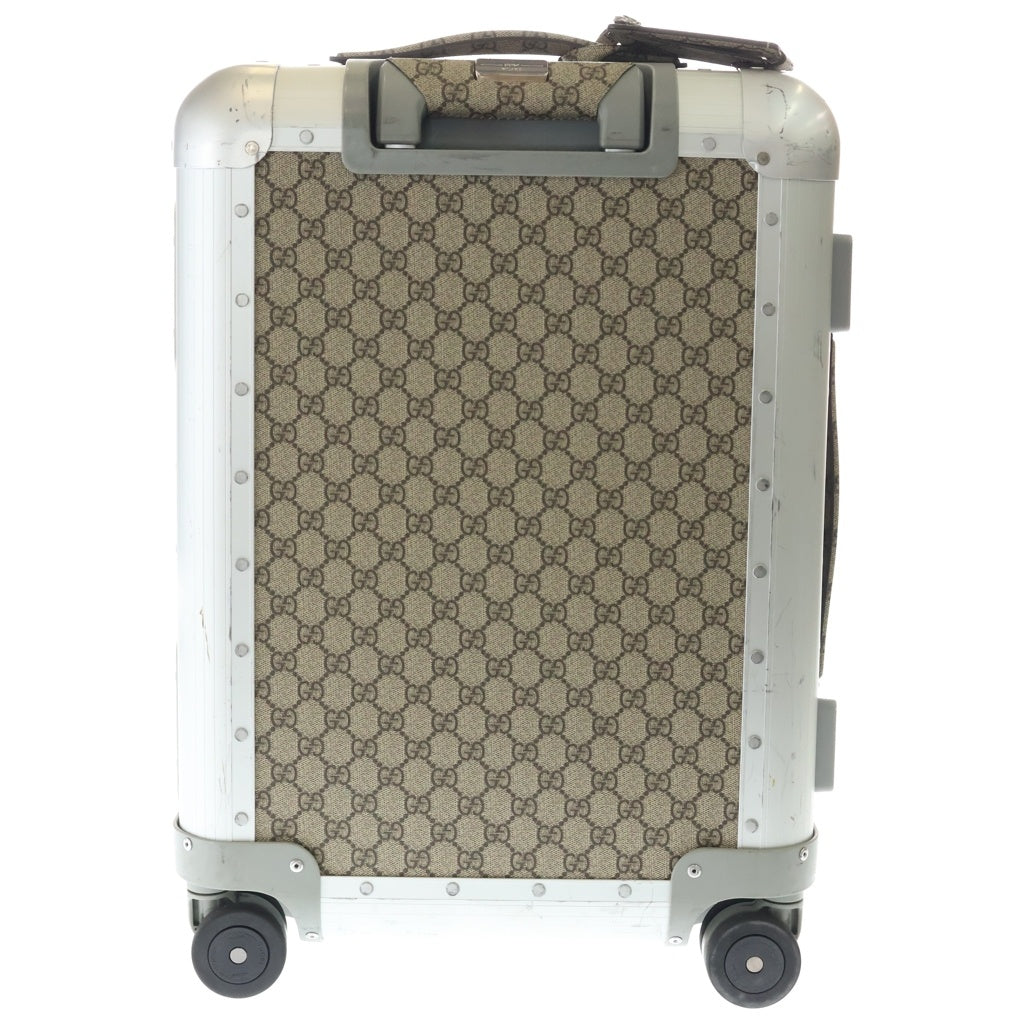 GUCCI(グッチ) キャビン トロリー GGスプリーム スーツケース ベージュ/シルバー 743841 9AACF 8167 レディース