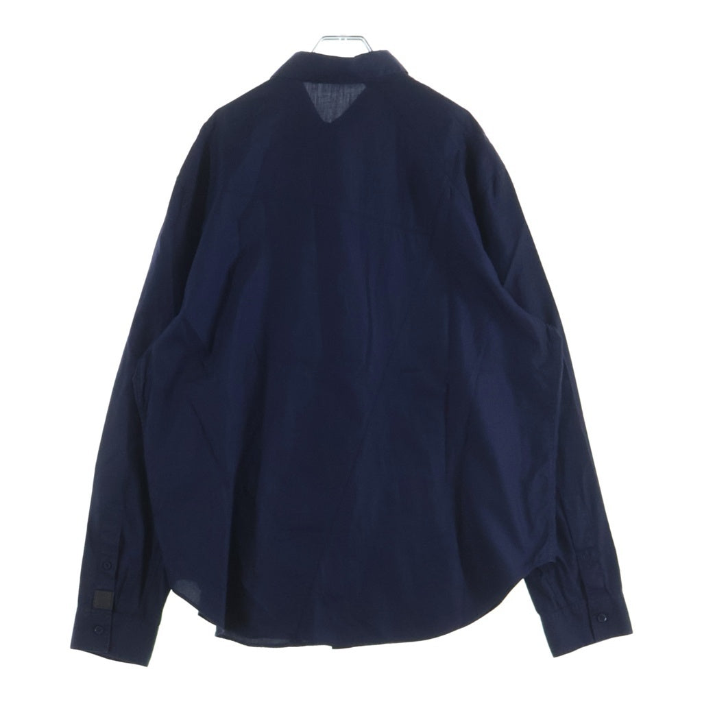 LOEWE(ロエベ) 23AW PUZZLE SHIRT パズル コットンツイル 長袖シャツ ネイビー H526Y05WAY