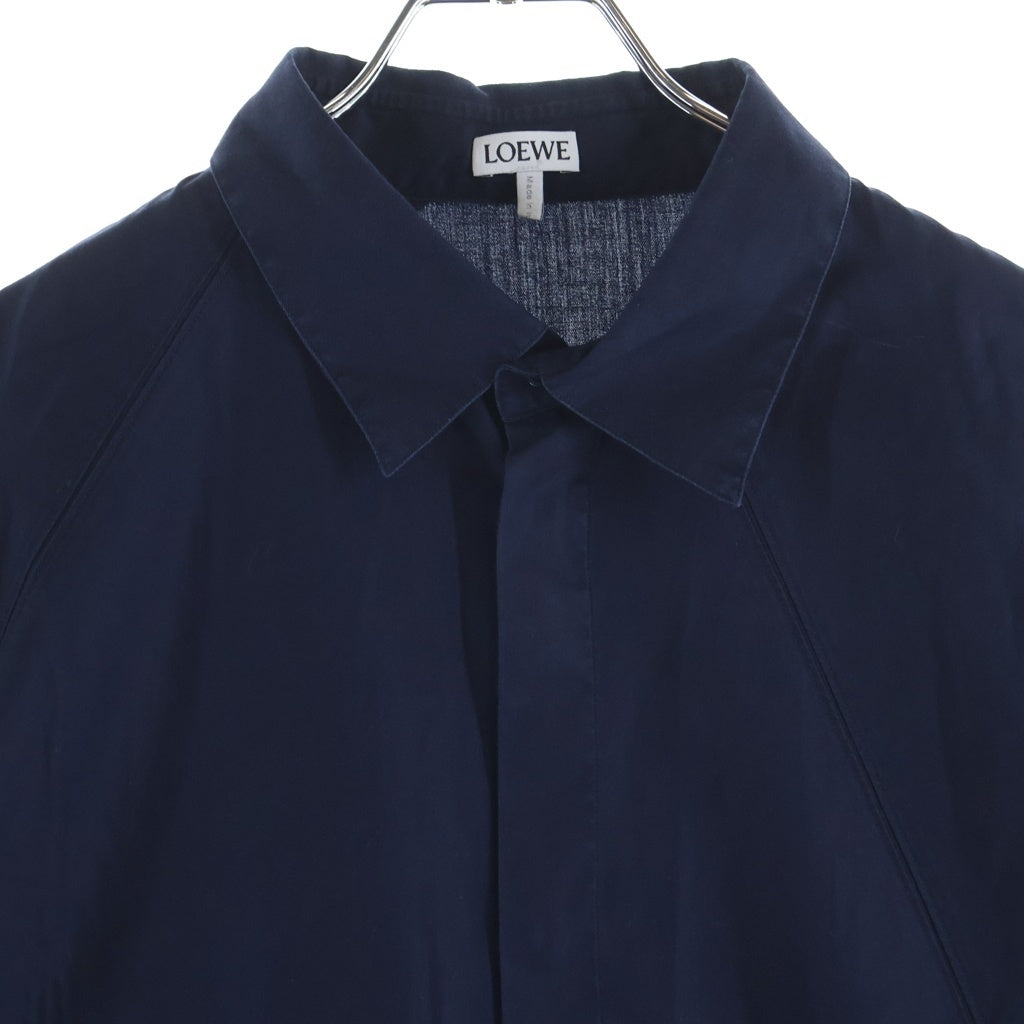 LOEWE(ロエベ) 23AW PUZZLE SHIRT パズル コットンツイル 長袖シャツ ネイビー H526Y05WAY