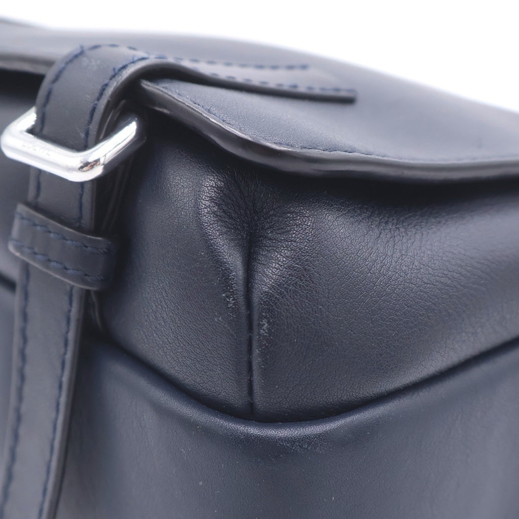 LOEWE(ロエベ) MILITARY MESSENGER XS ミリタリーメッセンジャー レザー ロゴショルダー バッグ ネイビー 553A72X21 652219 レディース