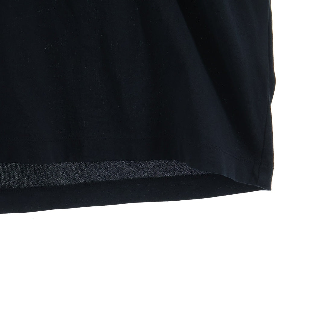 Acne Studios(アクネ ストゥディオズ) Extorr Cotton-Jersey T-Shirt エクストラコットンジャージー モックネック半袖Tシャツ カットソー ブラック FN-MN-TSHI00045