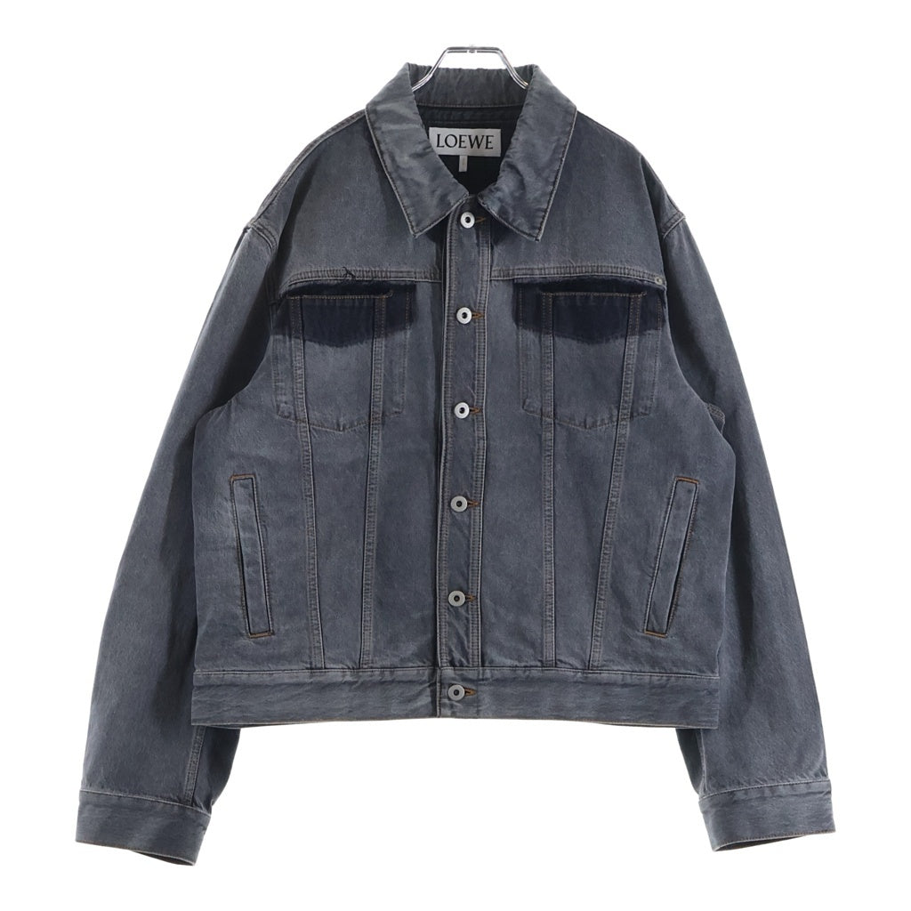 LOEWE(ロエベ) 22AW FADED DENIM JACKET コットン フェードデニムジャケット グレー H526Y50X08