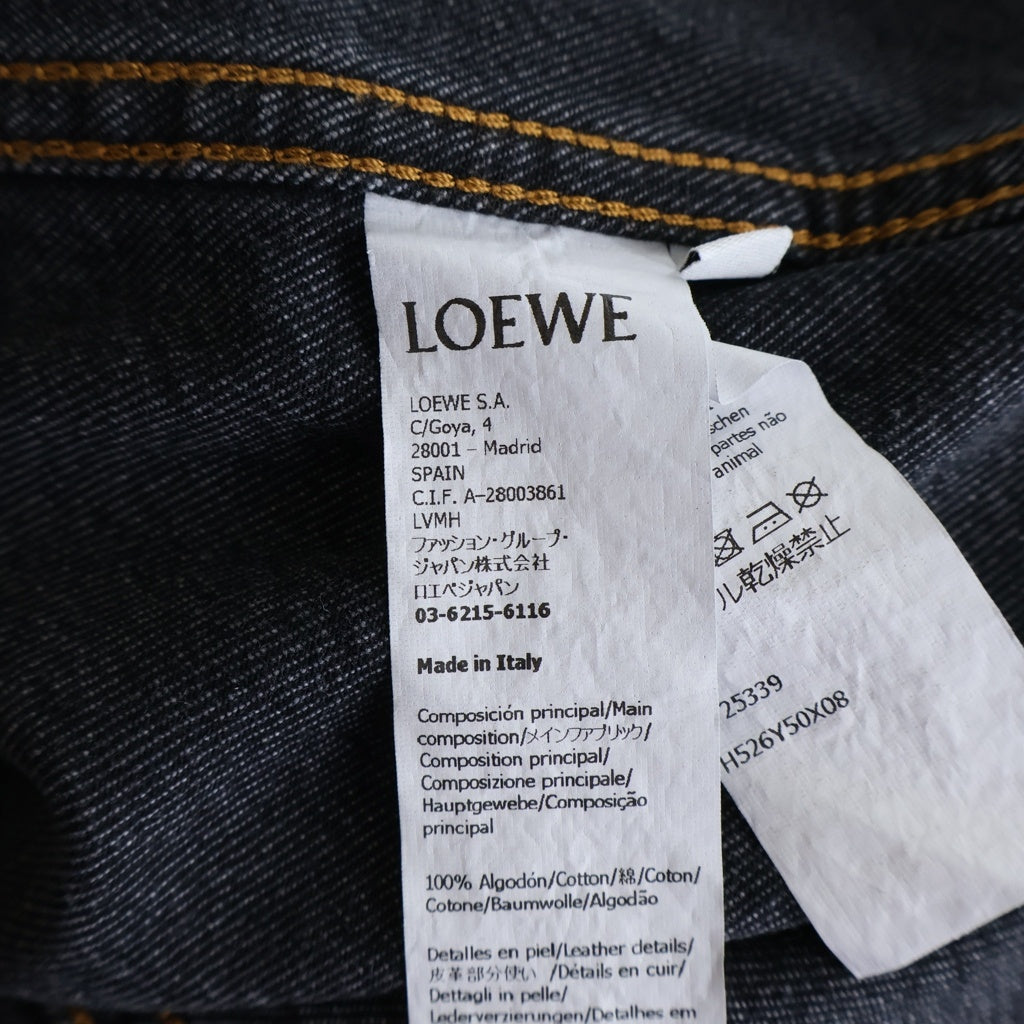LOEWE(ロエベ) 22AW FADED DENIM JACKET コットン フェードデニムジャケット グレー H526Y50X08